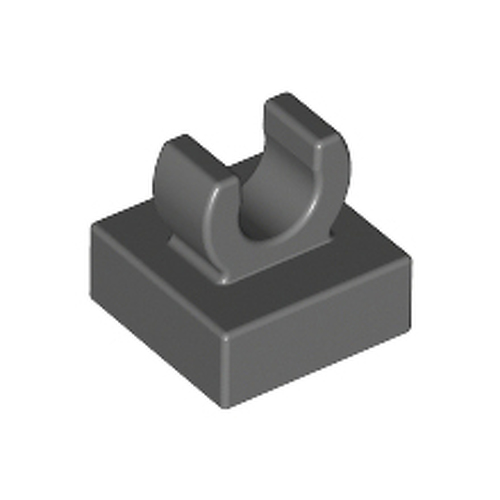8x Tile Modified Plate Clip Hook 1x1 Black/Black 15712 New Lego 
