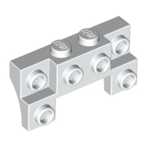 LEGO Brick, Modified 2 x 4 - 1 x 4 with 2 Recessed Studs and Thin Side Arches 14520