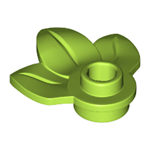 LEGO Plant Plate, Round 1 x 1 with 3 Leaves 32607