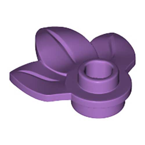 LEGO Plant Plate, Round 1 x 1 with 3 Leaves 32607