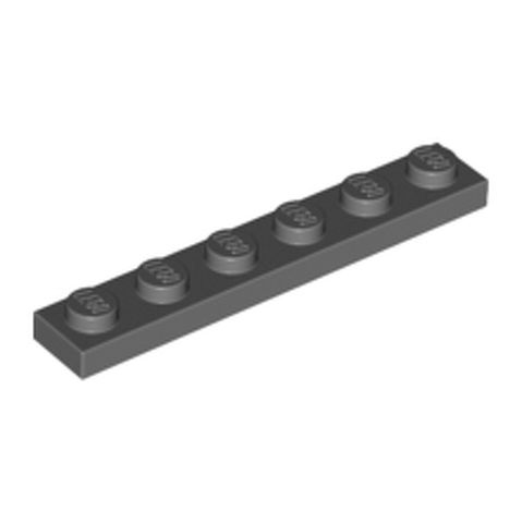 10 Stück LEGO Platte / Plate 1 x 6 weiß # 3666 