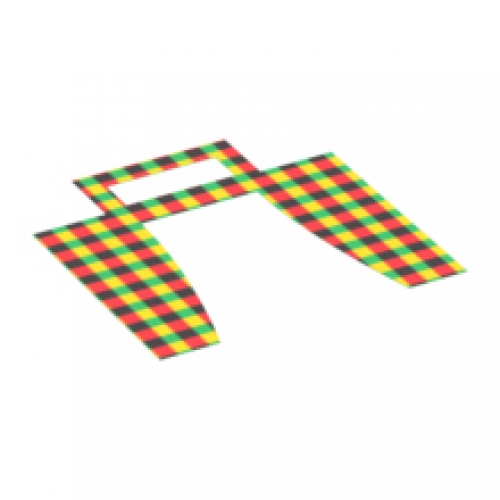 LEGO Cloth Curtain with Red, Yellow and Green Pattern 97122