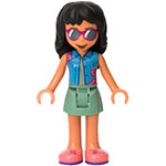 LEGO Minifigure Friends Savannah, Sand Green Shirt, Coral Shoes FRND0436