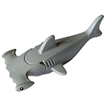 LEGO Shark, Hammerhead with Debossed Gills with Black Eyes with White Pupils Pattern 14518C03PB02