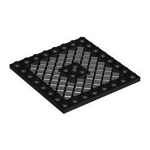LEGO Plate, Modified 8 x 8 with Grille and Hole in Center 4151B