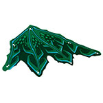 LEGO Cloth Wing Dragon Right, Medium Azure Ribs, Lime and Dark Green Scales Pattern 82253