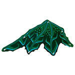 LEGO Cloth Wing Dragon Left, Sand Green Ribs, Lime and Dark Green Scales Pattern 82254